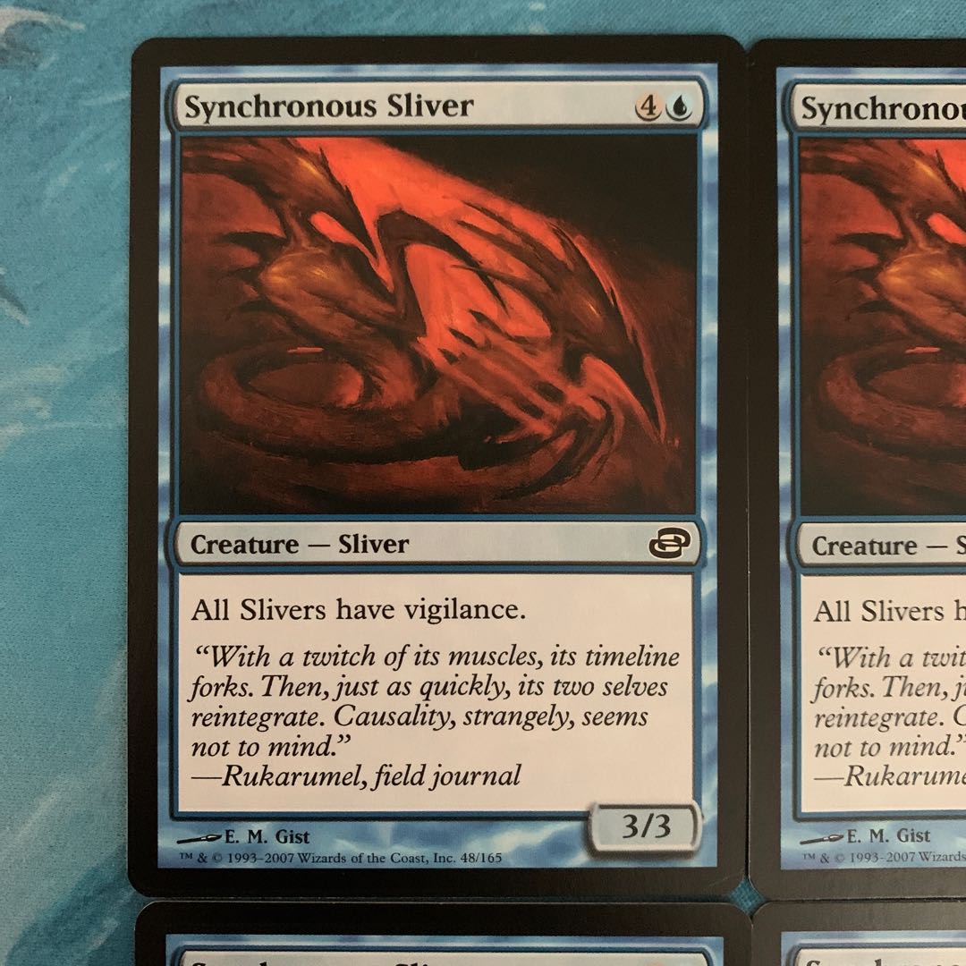 ♤MTG 4 cards Synchronous Sliver 4枚