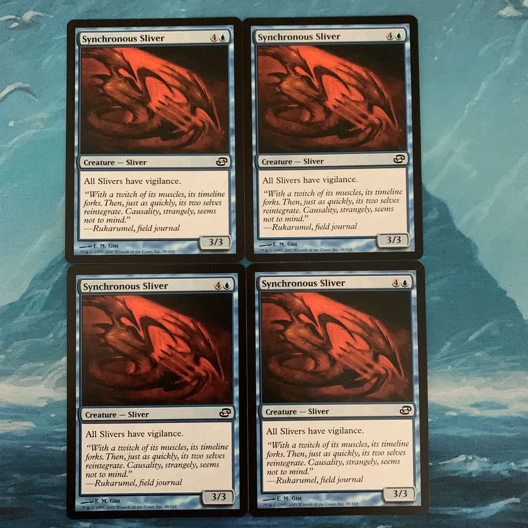 ♤MTG 4 cards Synchronous Sliver 4枚