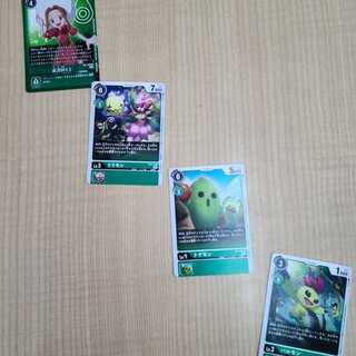 プロモ　太刀川ミミ　リリモン　トゲモン　パルモン　4枚セット　デジモン