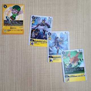 プロモ　高石タケル　ホーリーエンジェモン　エンジェモン　パタモン　4枚　デジモン