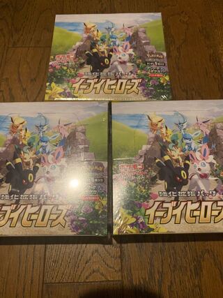 イーブイヒーローズ　未開封シュリンク付き　3box