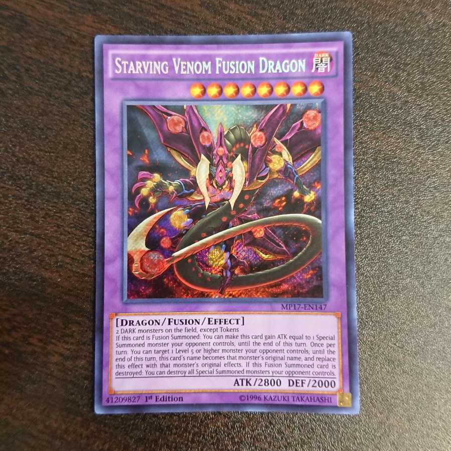 Starving Venom Fusion Dragon Secret Rare North American Version MP17