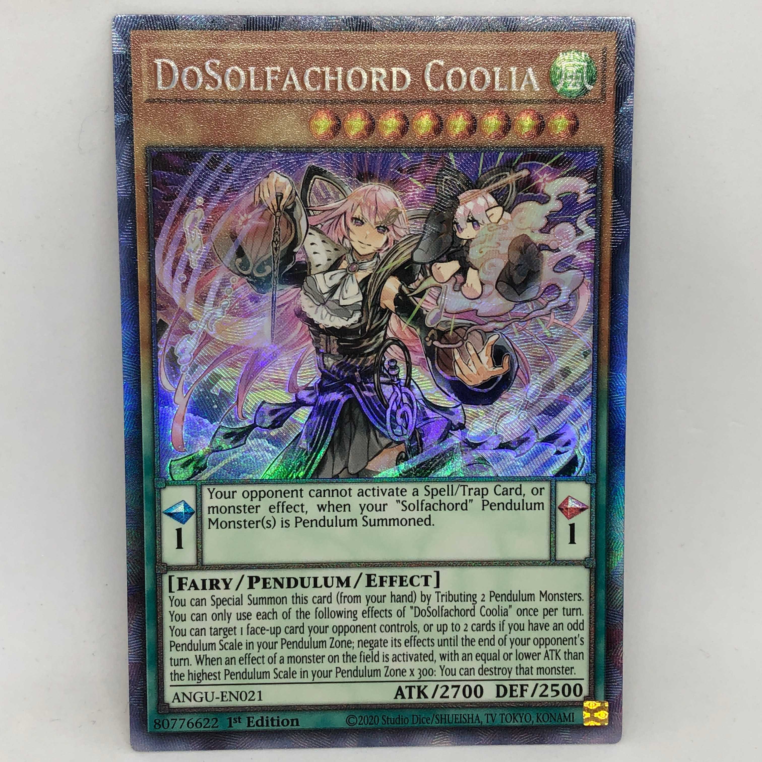 遊戯王 英語 ドドレミコード・クーリア 1st ANGU コレクターズレア