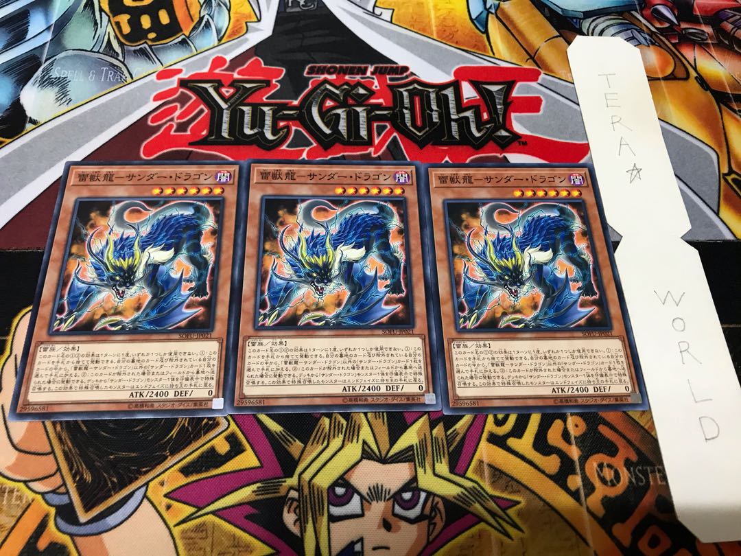 雷獣龍-サンダー・ドラゴン ノーマル 3枚セット てら