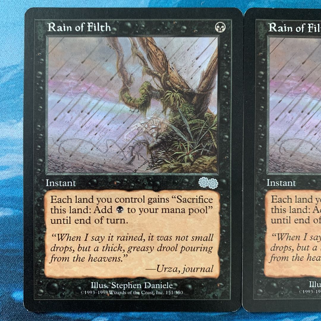 ♢MTG 2 sheets Rain of Filth