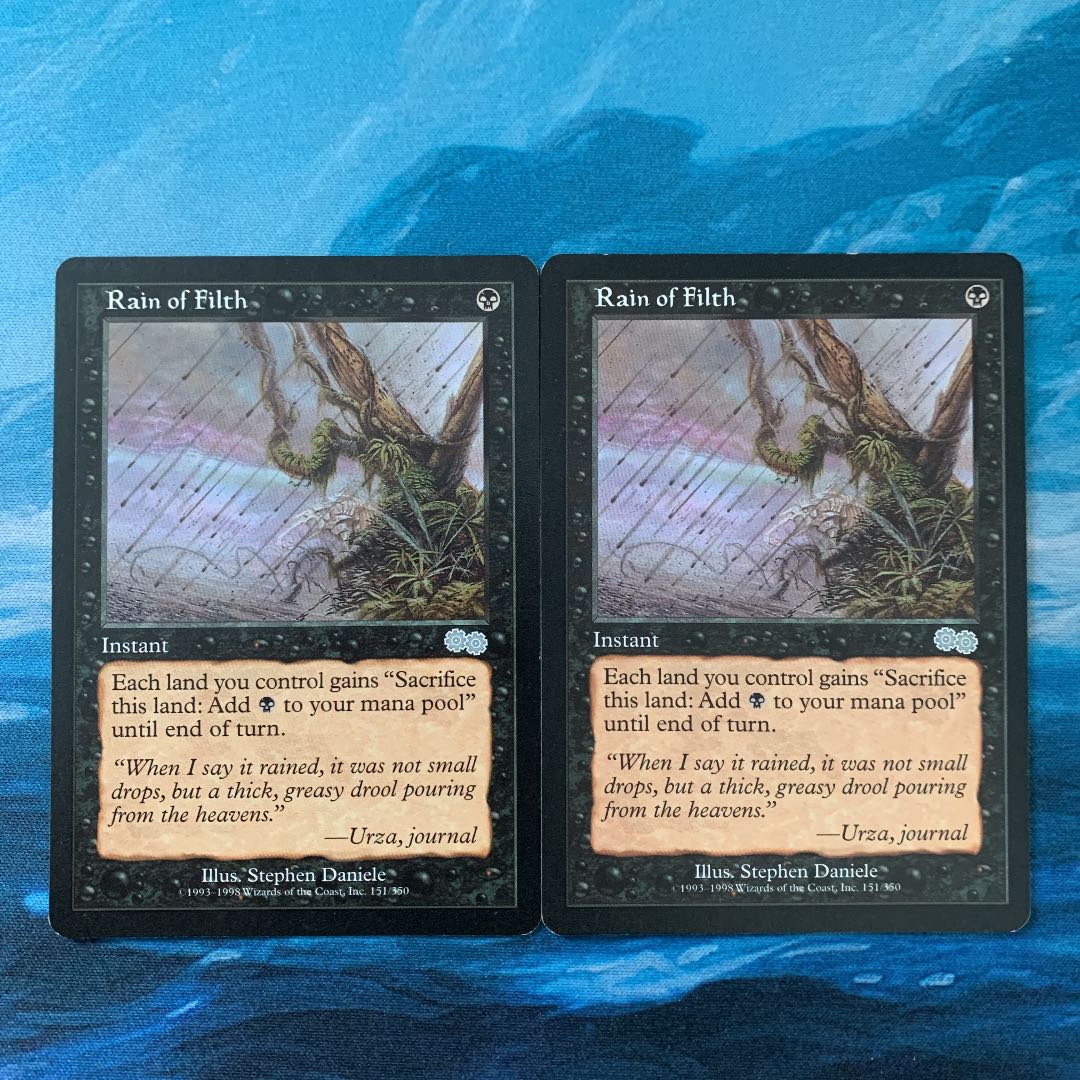 ♢MTG 2 sheets Rain of Filth