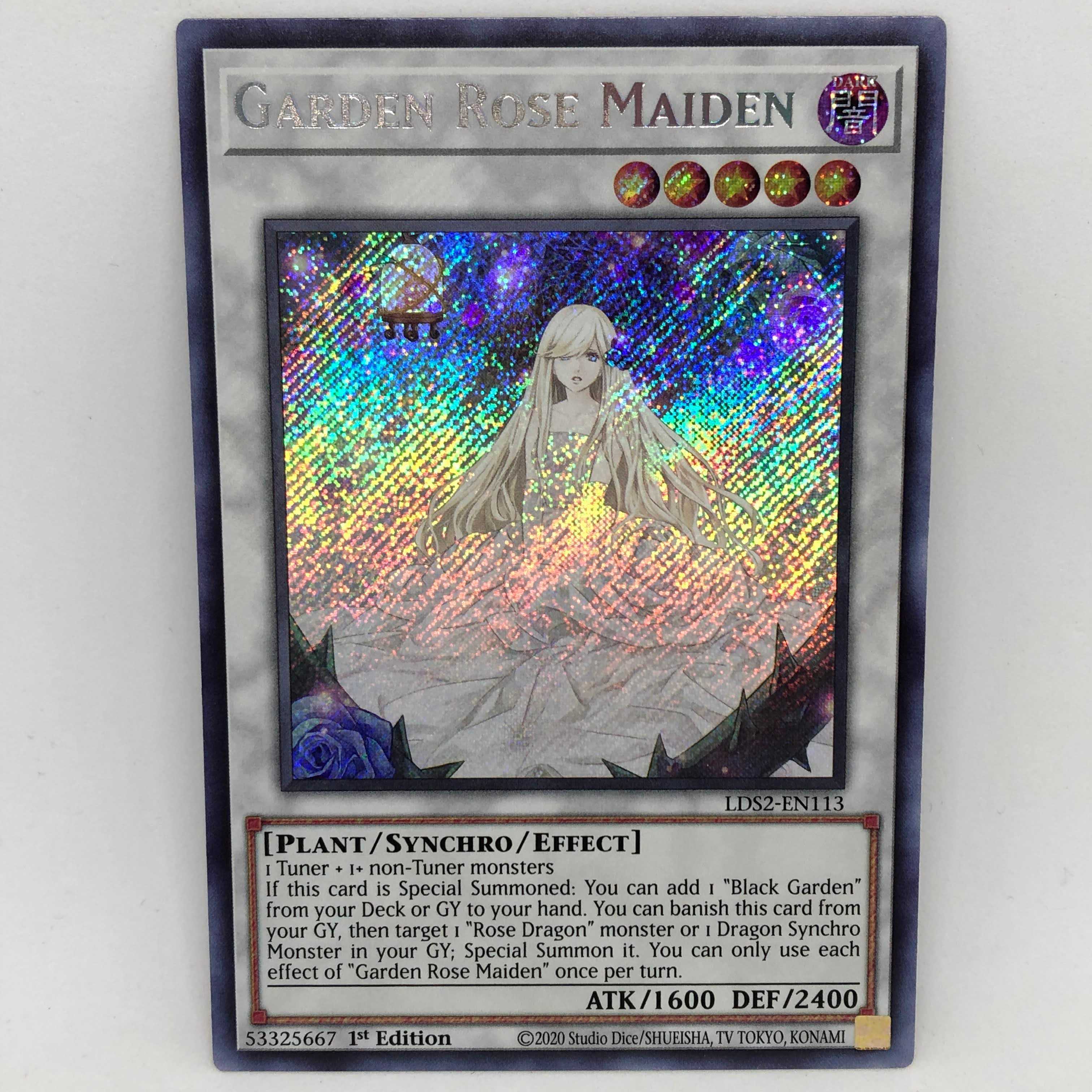 遊戯王 英語 ガーデン・ローズ・メイデン 1st LDS2 シークレット シク