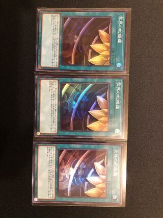 遊戯王　溟界の蛇睡蓮　３枚セット SR