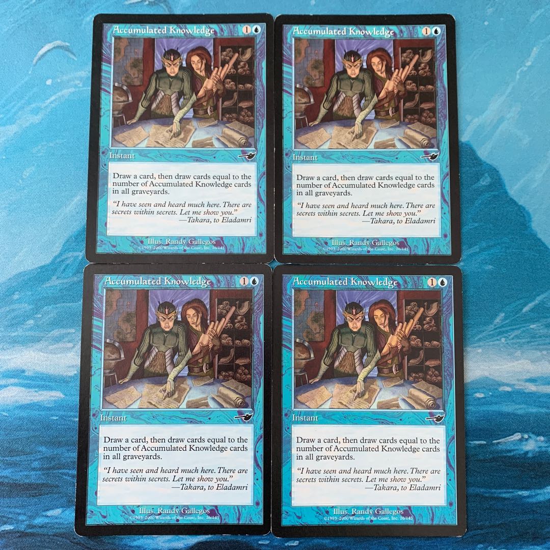 MTG 4 sheets Accumulated Knowledge