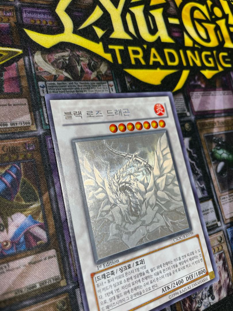 遊戯王 ブラックローズドラゴン ゴースト 韓国 1st