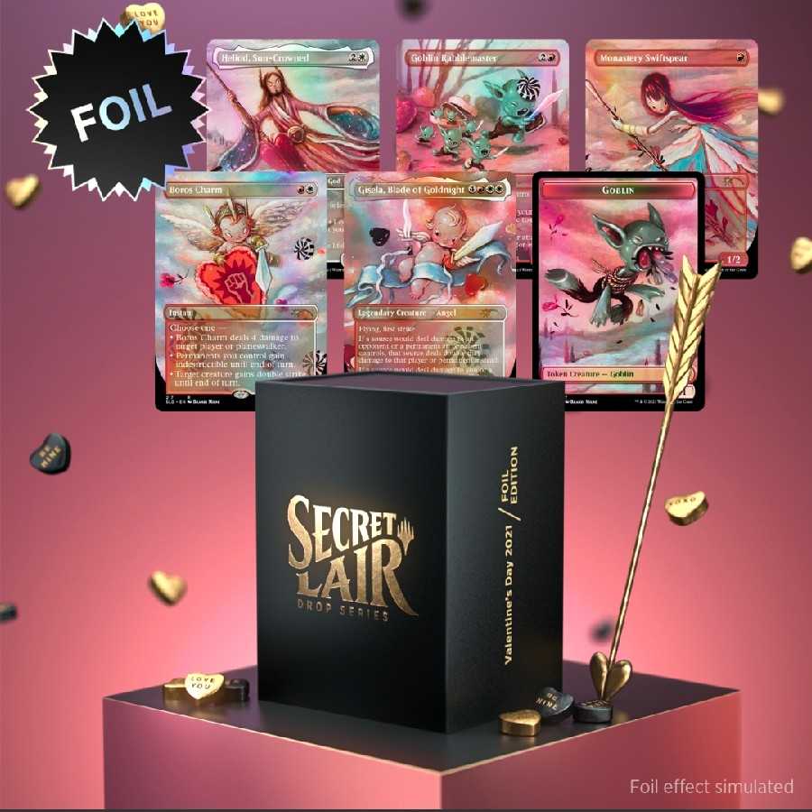 secret lair Valentine's Day 2021 foil