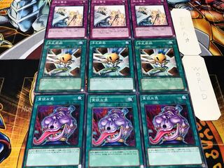 貪欲な壺 手札断殺 神の警告 ノーマル 各3枚セット まとめ