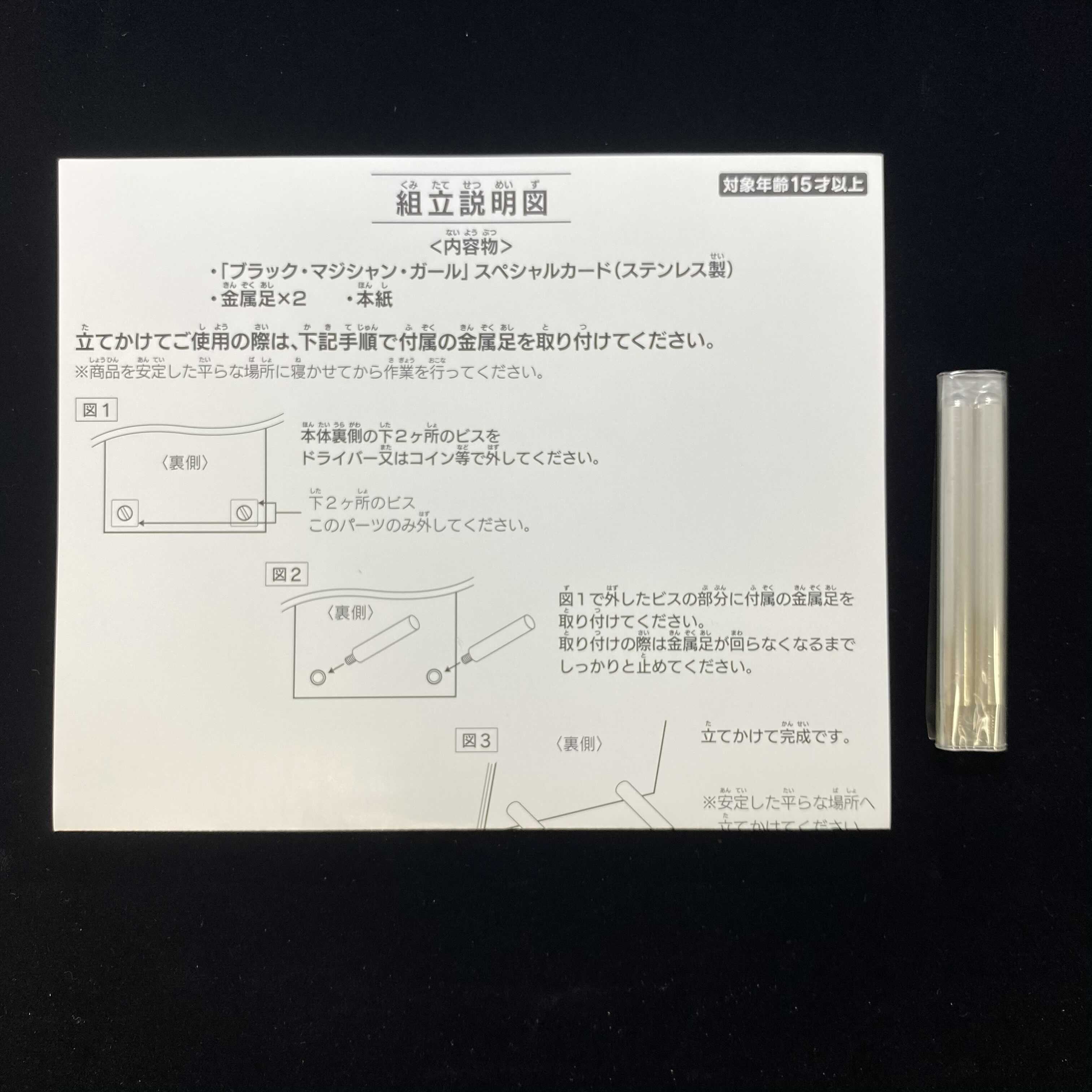 【納品書有】No.02217 ステンレス製ブラック・マジシャン・ガール