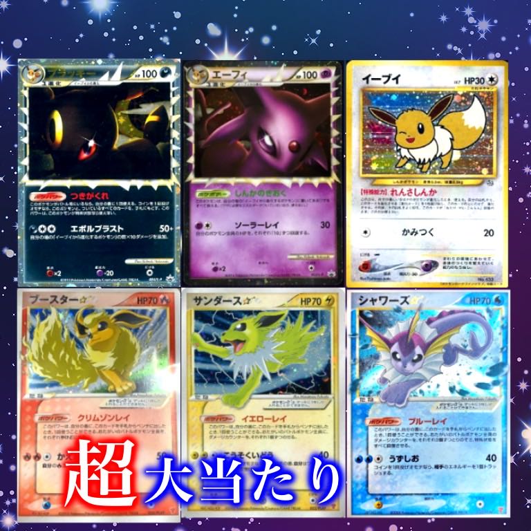 【ゆーま様専用6口購入用】★演出アリ★『ブイズ集結!超豪華オリパ!』