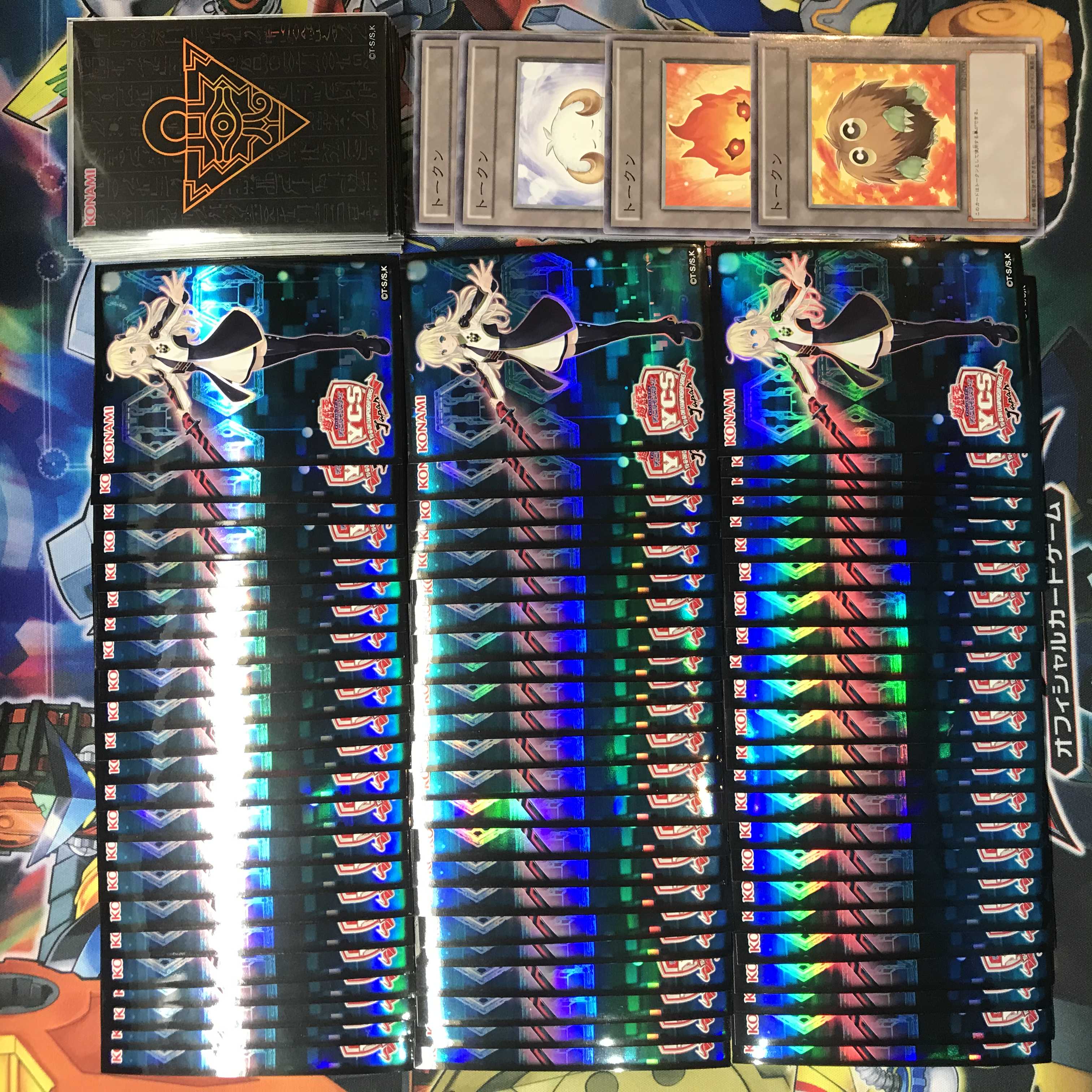 【特価】遊戯王　ycsj 閃刀姫レイ　スリーブ　70枚セット　おまけ付き　絶版