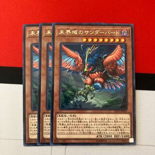 遊戯王　未界域のサンダーバード レア　3枚セット
