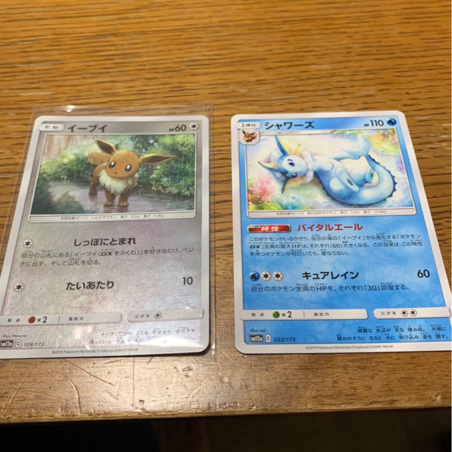 イブーイのシャワーズ進化セット