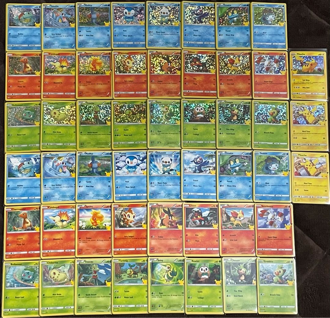 ポケモンカード ポケカ マクドナルド マック 25周年 コンプ ピカチュウ