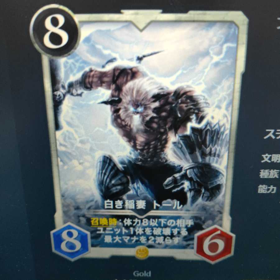 白き稲妻トール 2枚