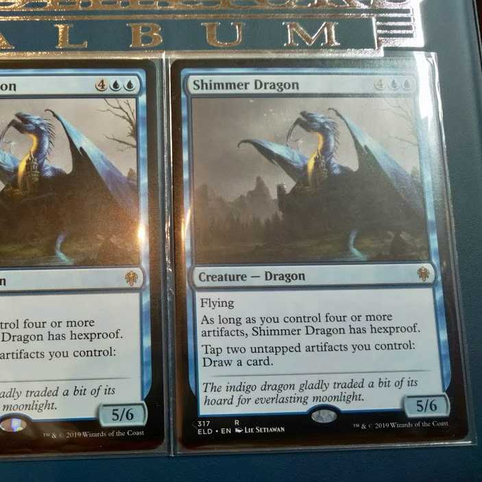 MTG 煌めくドラゴン/Shimmer Dragon [ELD] 英語2枚
