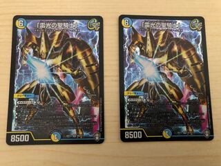 「雷光の聖騎士」2枚