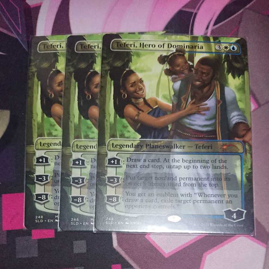 Teferi, Hero of Dominaria secret lair 3 copies
