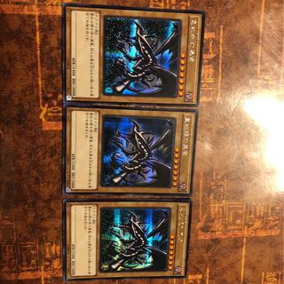 遊戯王　真紅眼の黒竜　シークレット　3枚