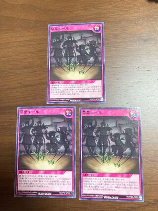 草葉エール　Nレア　3枚　遊戯王ラッシュデュエル