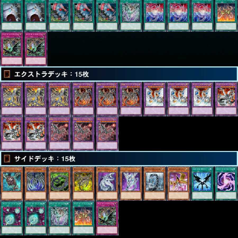 裏サイバー流デッキ※サイド付き 1枚