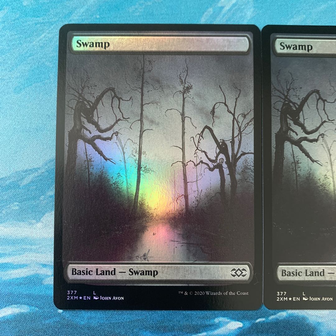 MTG foil 2 sheets Swamp