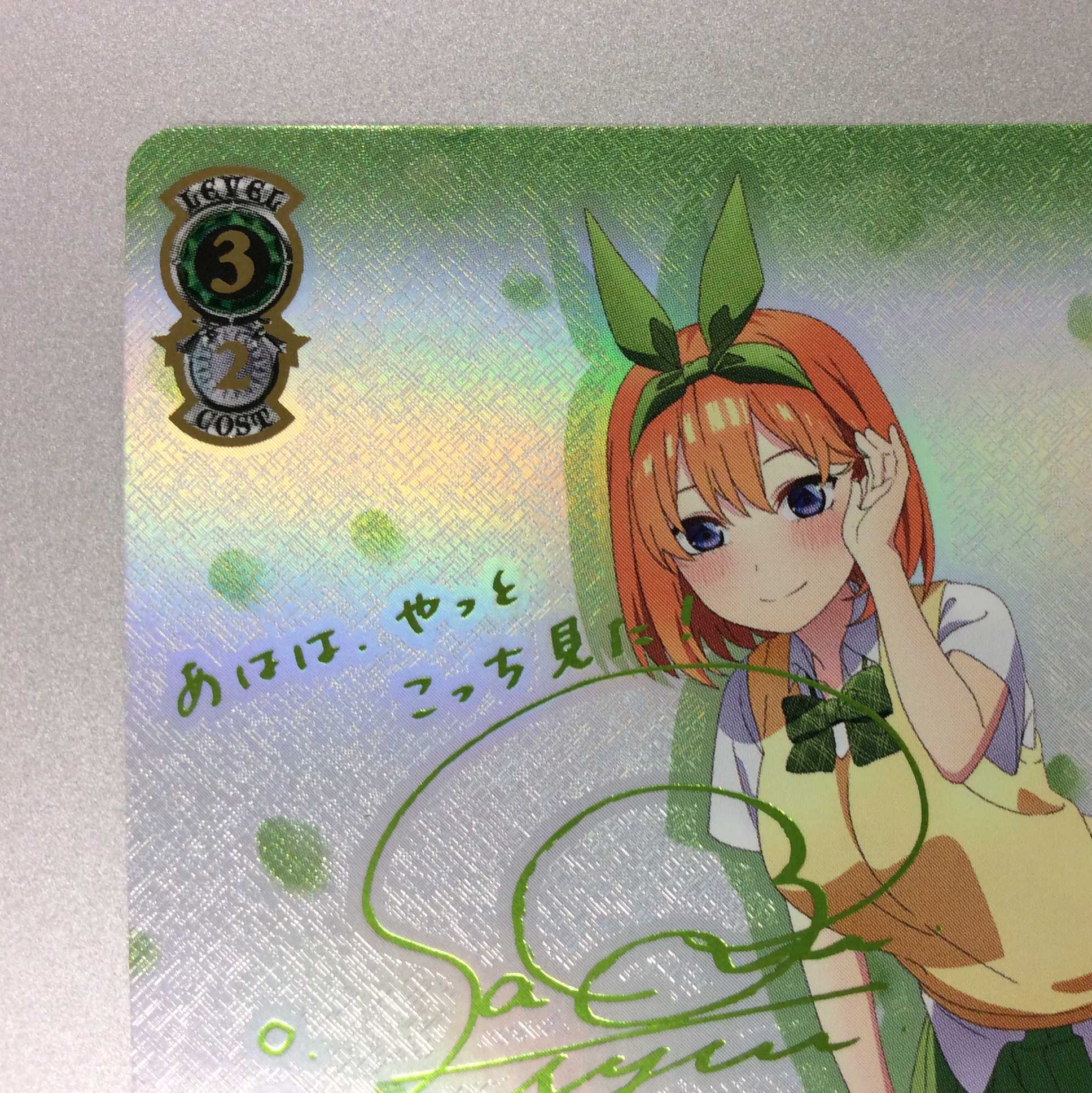 (微キズ)多彩な魅力 中野一花 SSP サイン