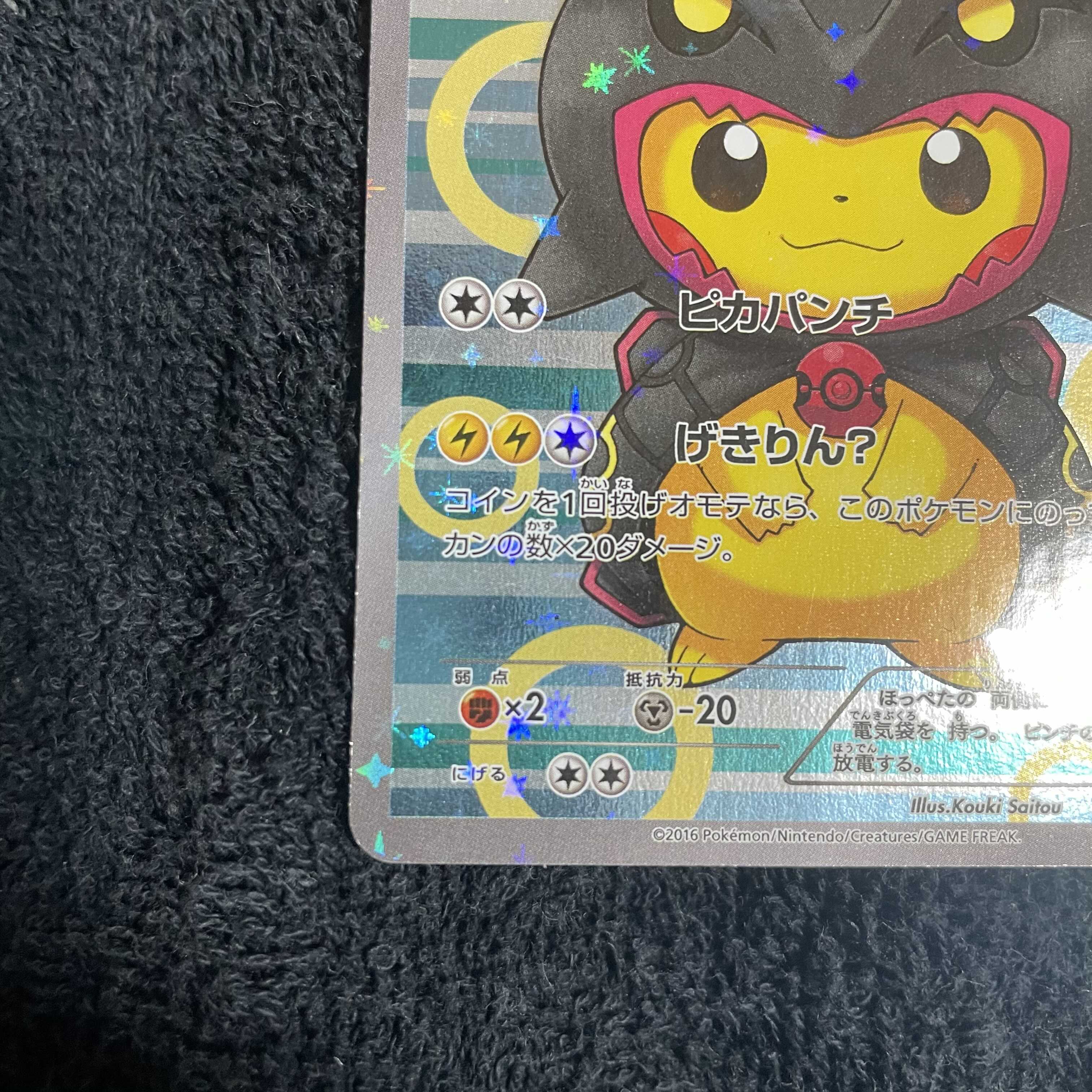 ポンチョを着たピカチュウ　レックウザ