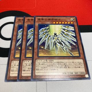 遊戯王　黄華の機界騎士 ノーマル　3枚セット特価品