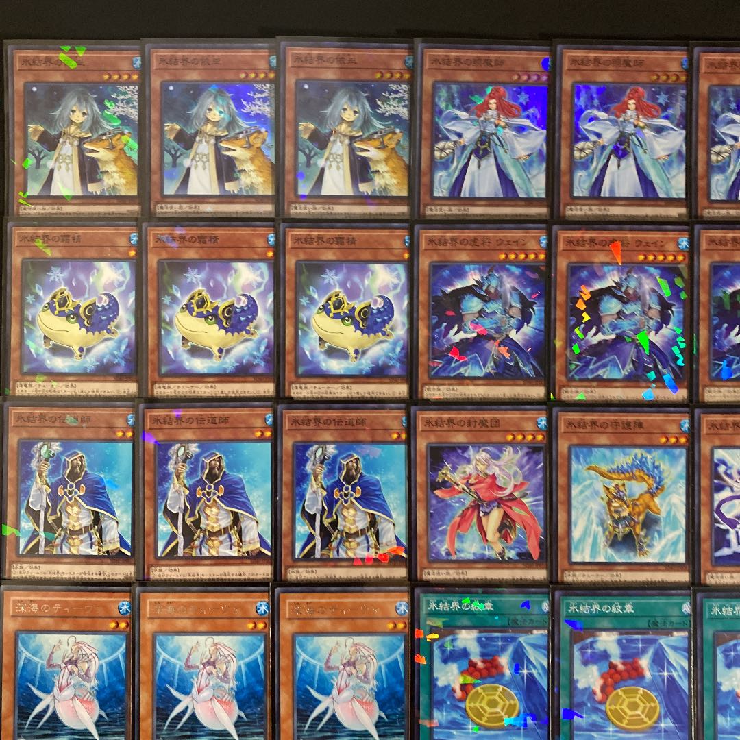 【対象】遊戯王 氷結界デッキ スリーブ付き