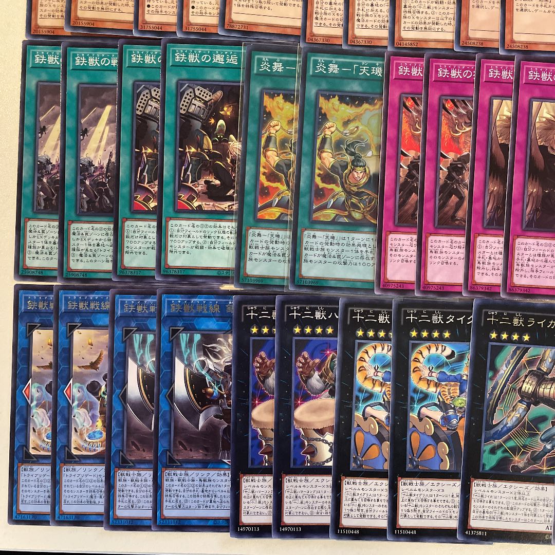 十二獣鉄獣戦線デッキ メイン40枚　EX15枚