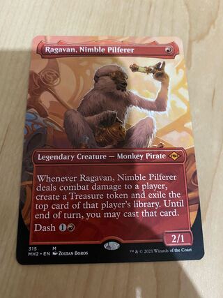 mtg 敏捷なこそ泥、ラガバン 英語版 拡張アート 1枚