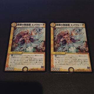 音感の精霊龍エメラルーダ　2枚セット