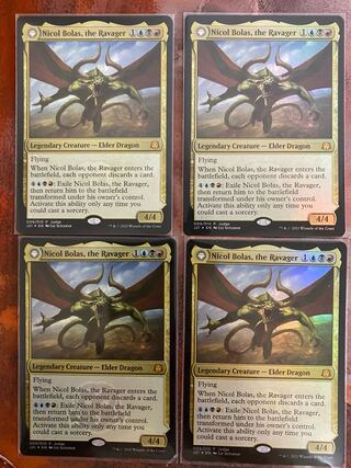 Nicol Bolas, the Ravager Judge's Reward foil set of 4