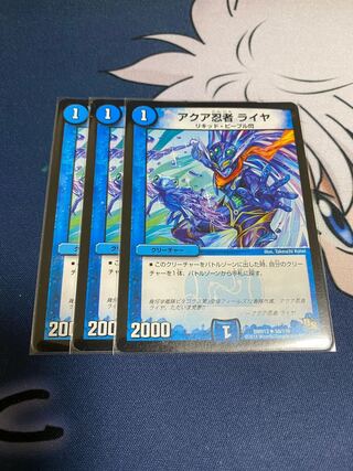 アクア忍者ライヤ3枚