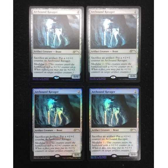 電結の荒廃者/Arcbound Ravager　英語Foil　4枚