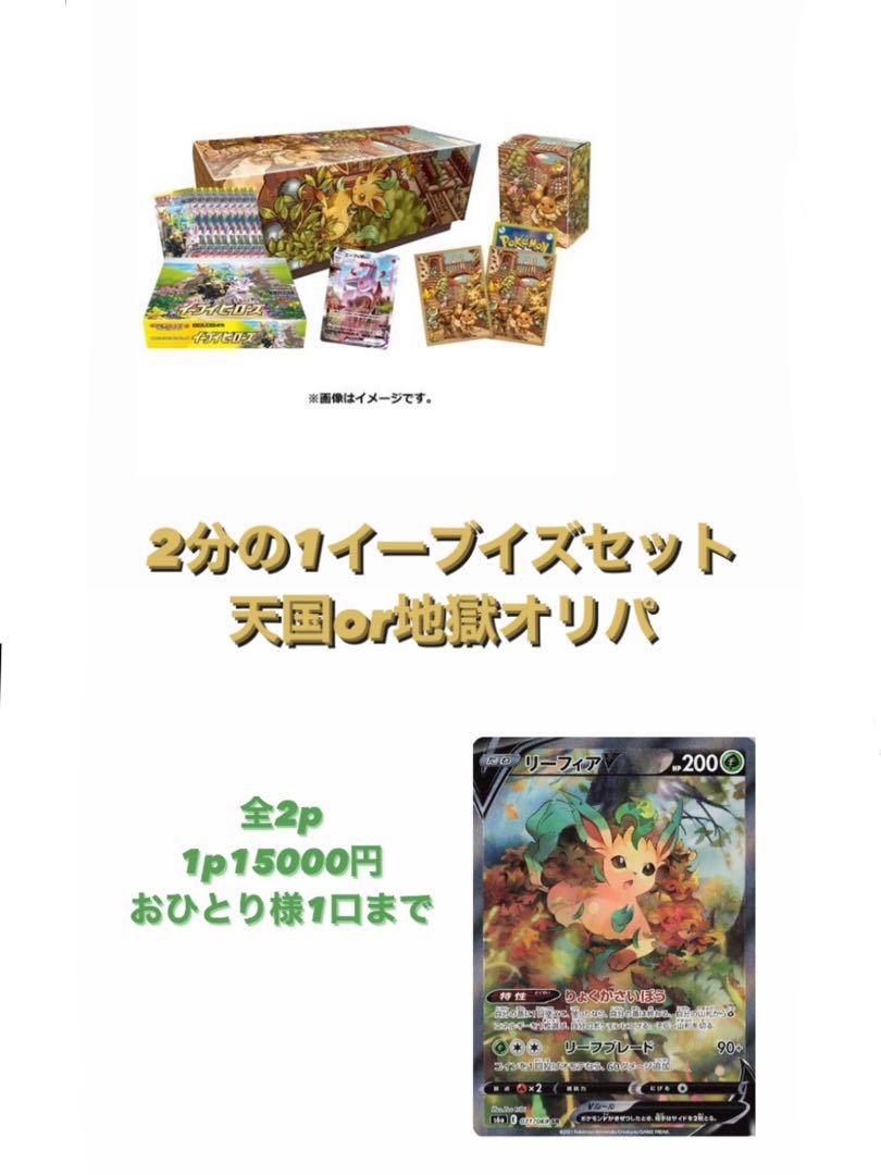 Sold Out] Eevee's Set for a Half! 1p15,000 Oripa! First time on the market!