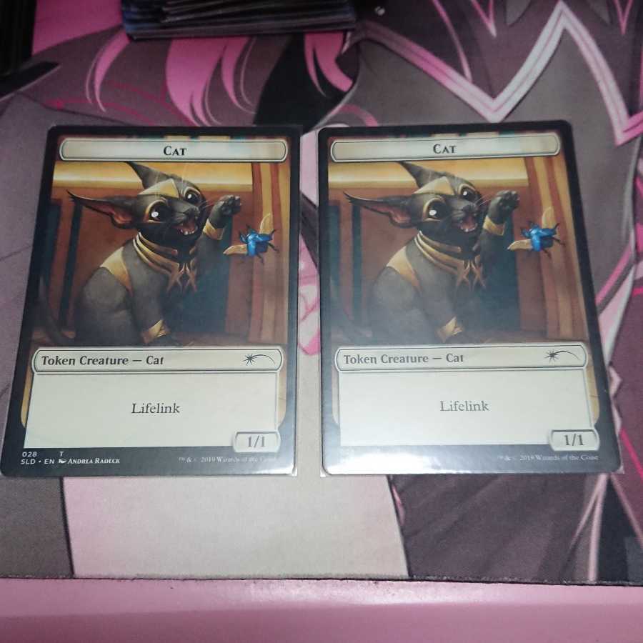2 cat tokens