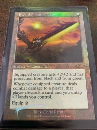 饗宴と飢餓の剣 旧枠　foil 神話レア