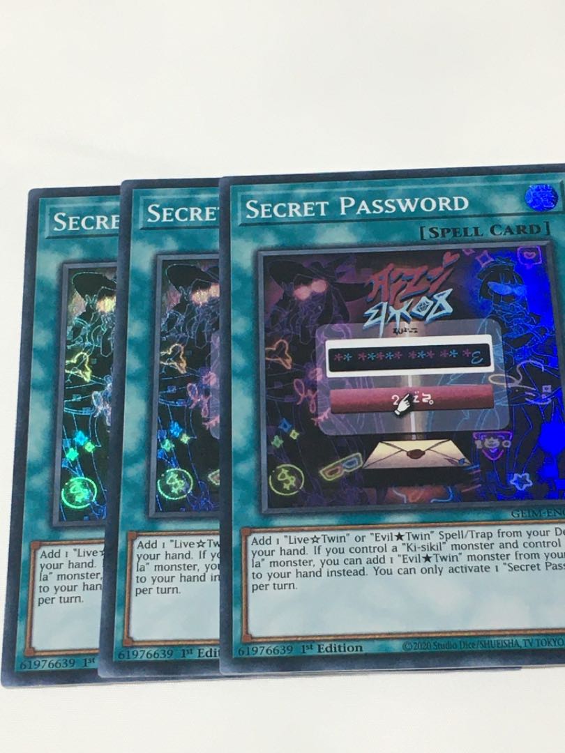 シークレット・パスフレーズ　英語版　EU版　3枚