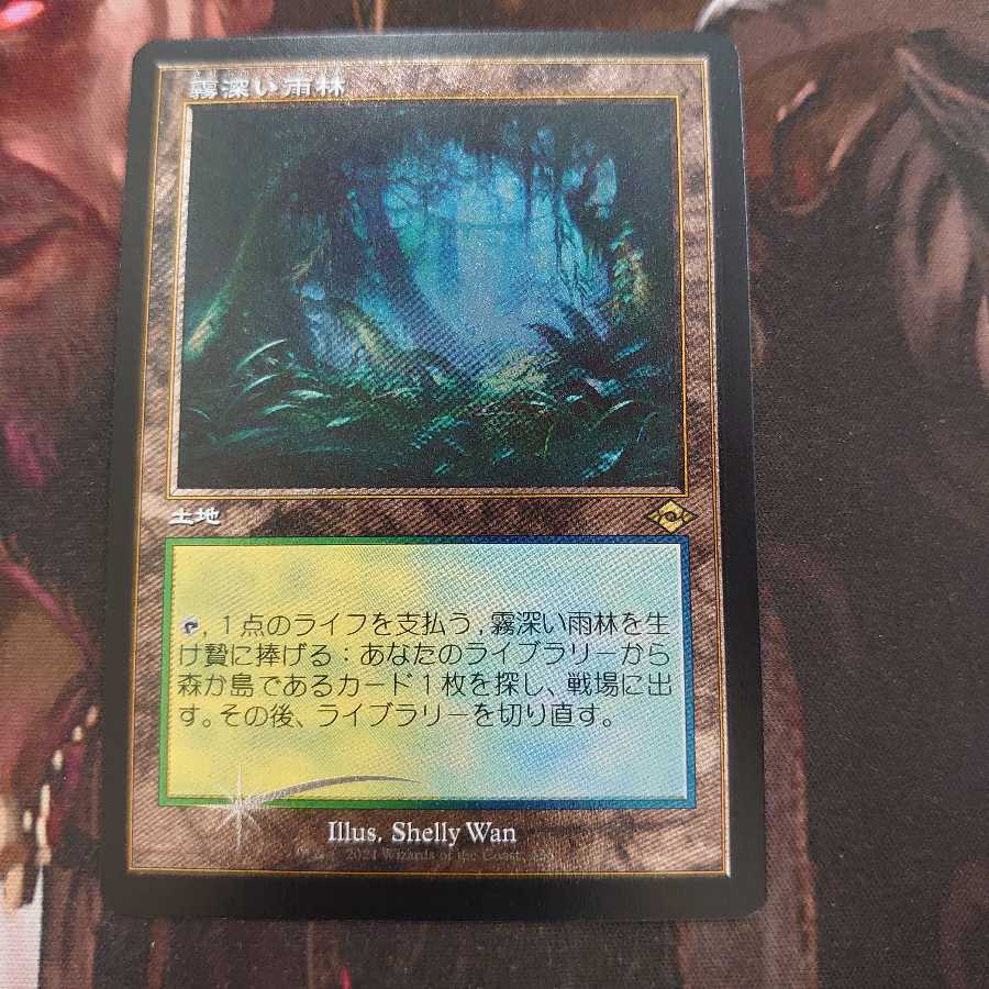 霧深い雨林 旧枠 Etching Foil