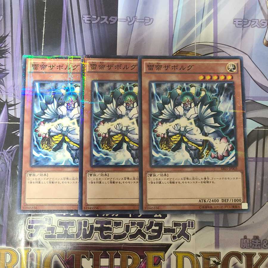 雷帝ザボルグ パラレル ノーマル 3枚