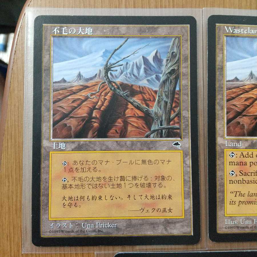 不毛の大地 アンコモン　3枚　日英混合
