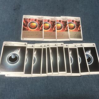 ポケモンカード　基本悪エネルギー11枚　いちげきエネルギー4枚