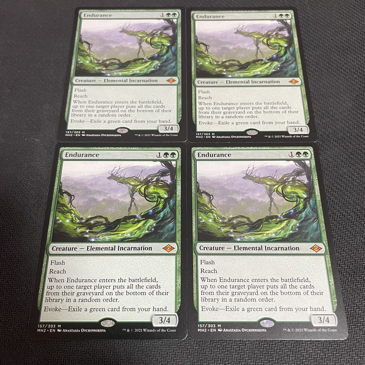 専用MTG 忍耐 英語版 3枚