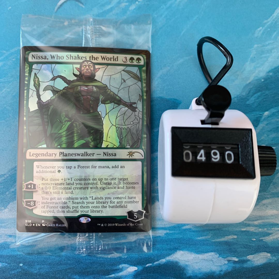 MTG foil Nissa, Who Shakes the World